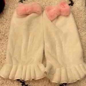 Cute pink leg warmers